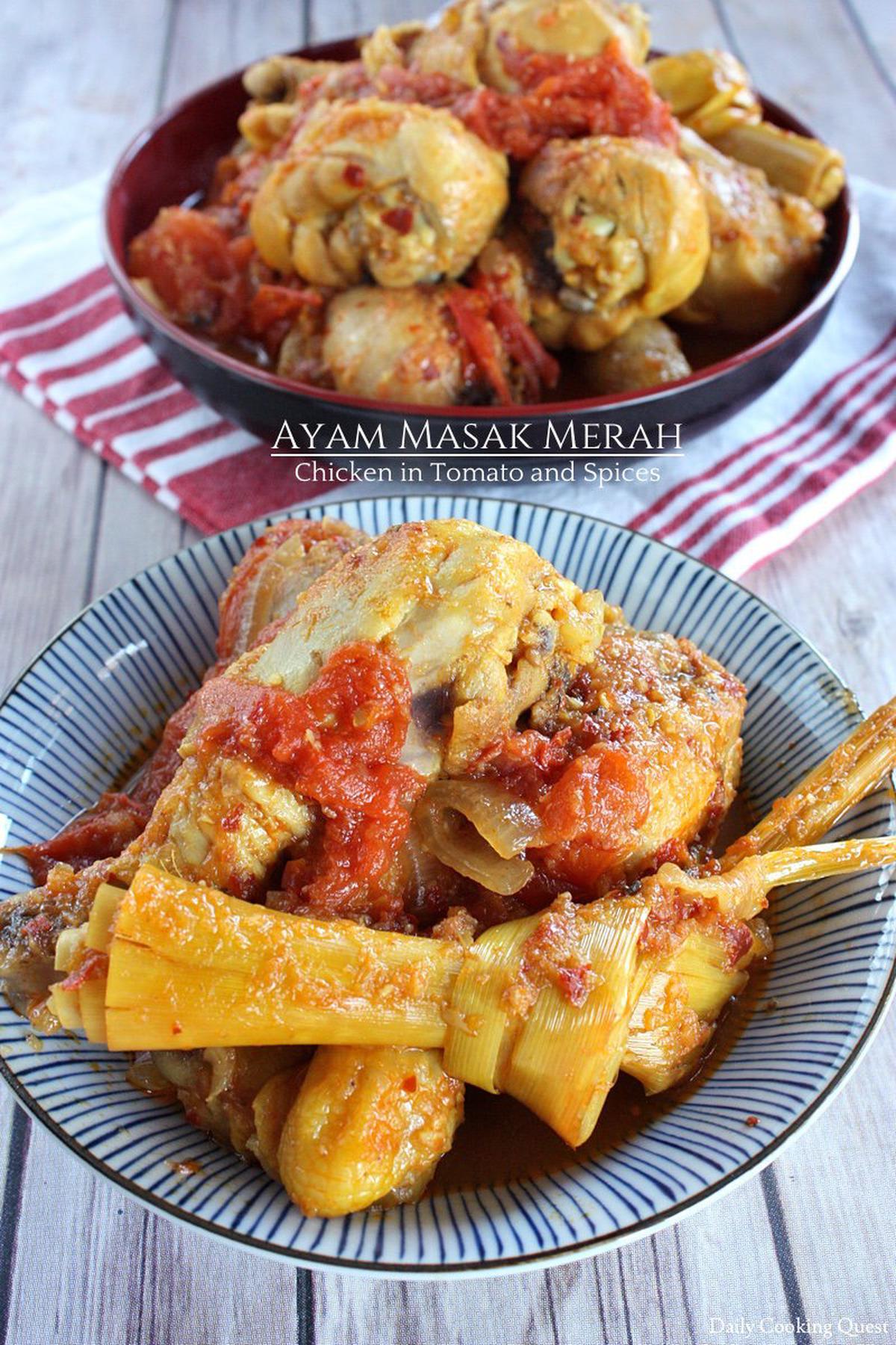 Ayam Masak Merah - Chicken in Tomato and Spices