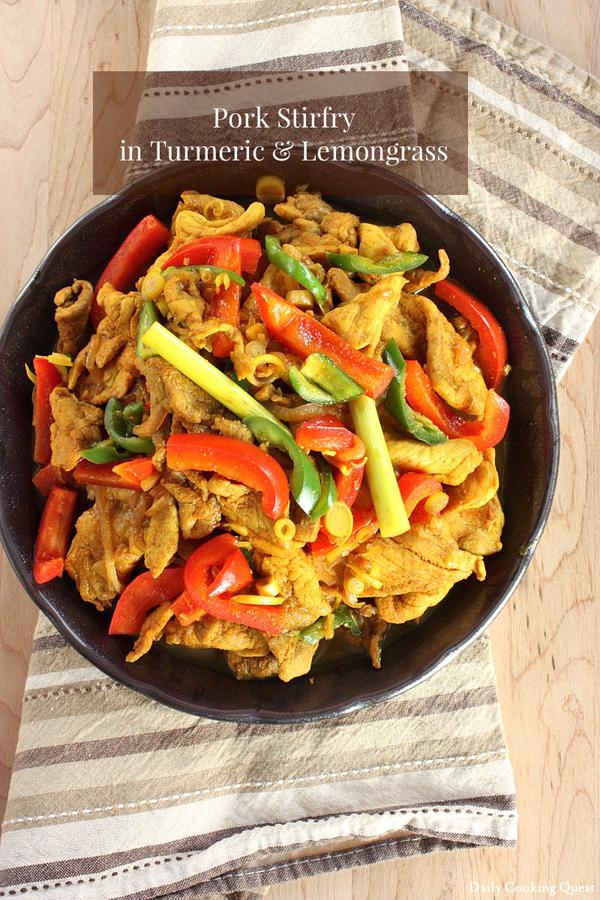 Pork Stir Fry in Turmeric and Lemongrass