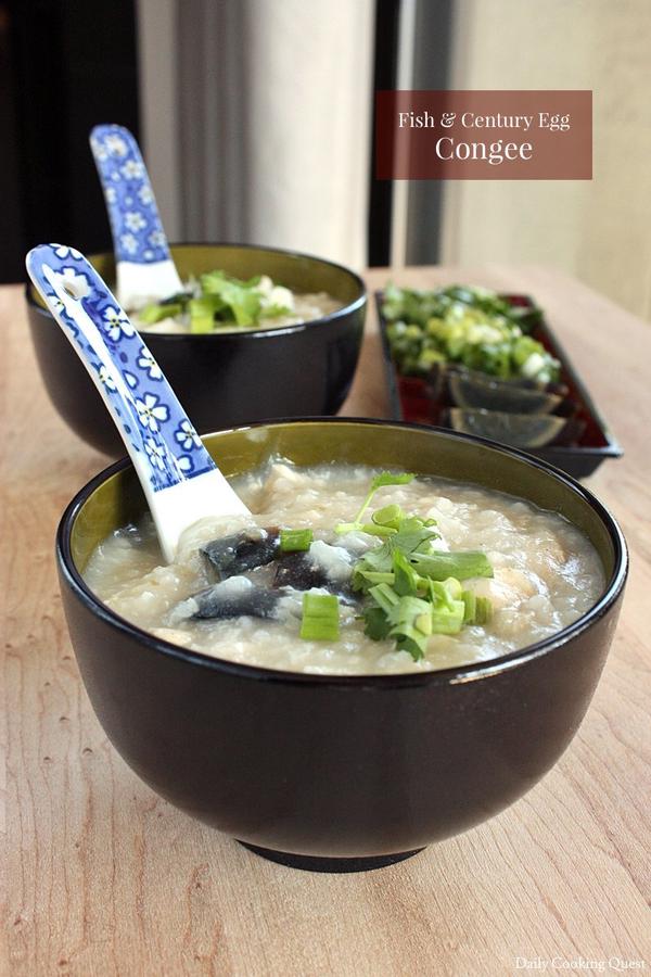 Fish and Century Egg Congee