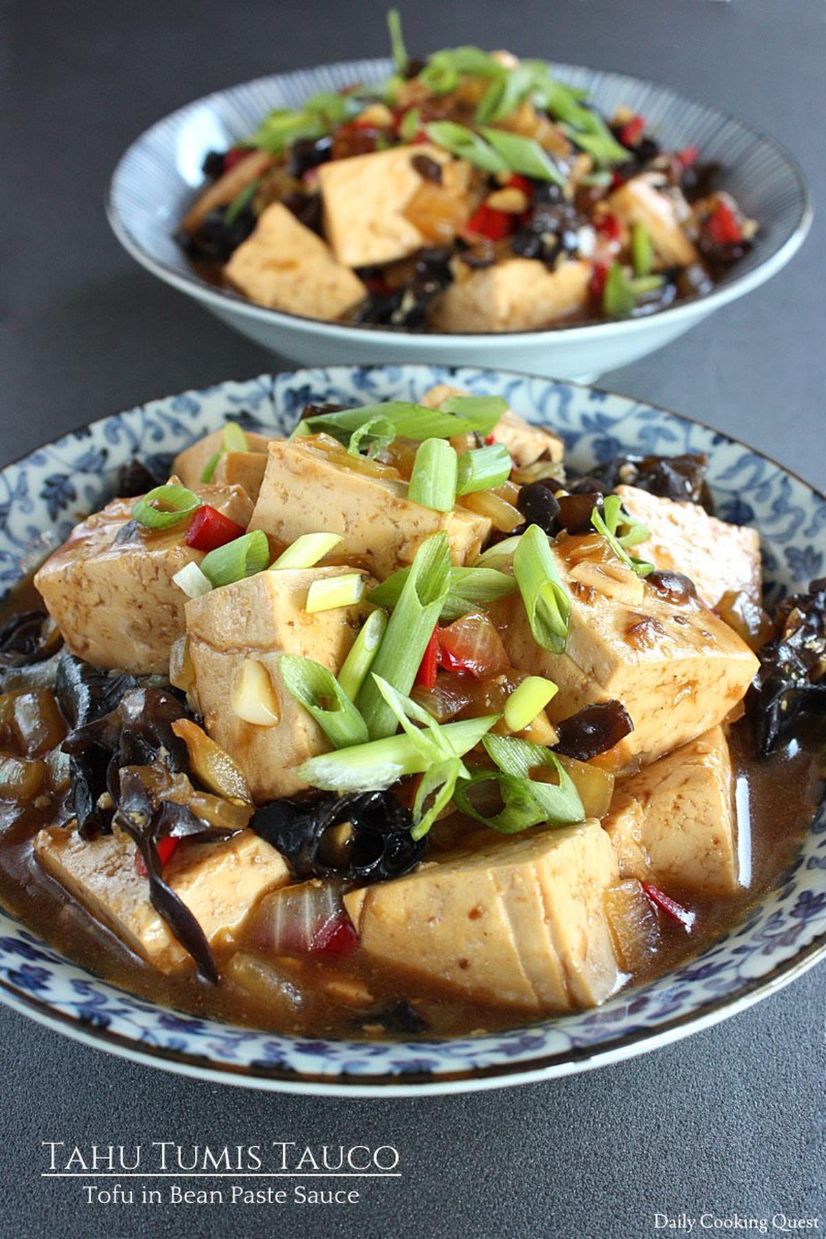 Tahu Tumis Tauco - Tofu in Bean Paste Sauce