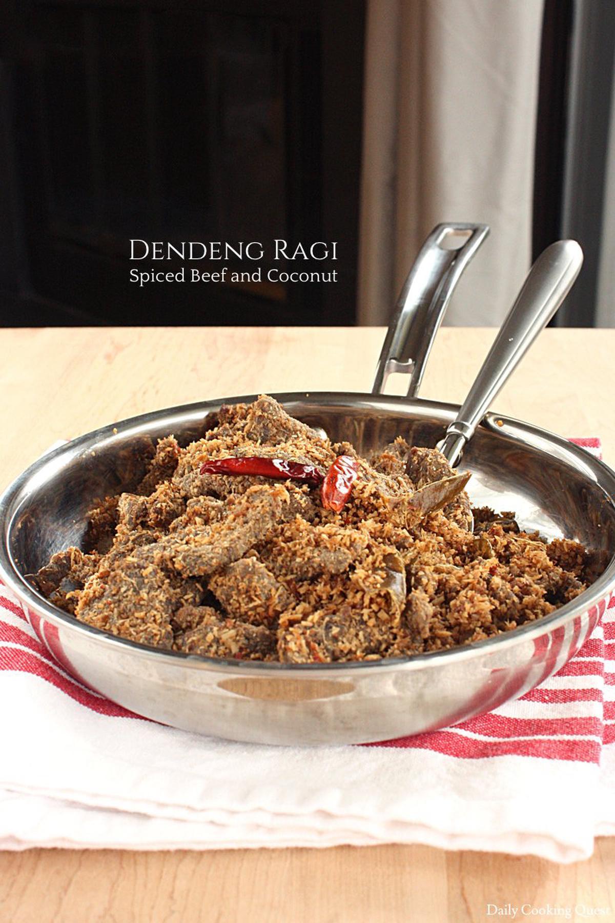 Dendeng Ragi - Daging Sapi dan Kelapa yang dibumbui