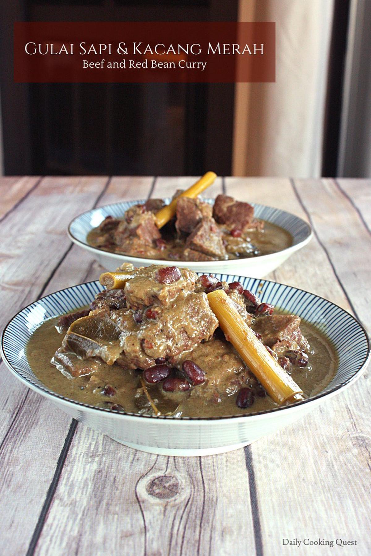 Gulai Sapi dan Kacang Merah - Beef and Red Bean Curry