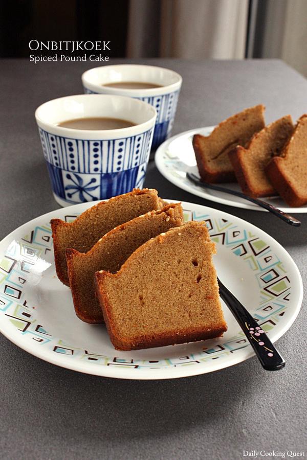 Onbitjkoek - Dutch Spiced Breakfast Cake