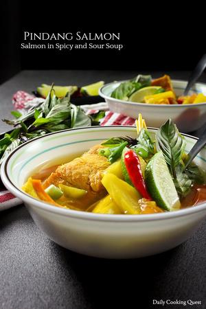Pindang Salmon - Salmon in Spicy and Sour Soup