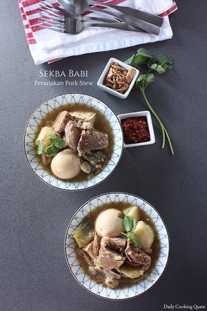 Sekba Babi - Peranakan Pork Stew