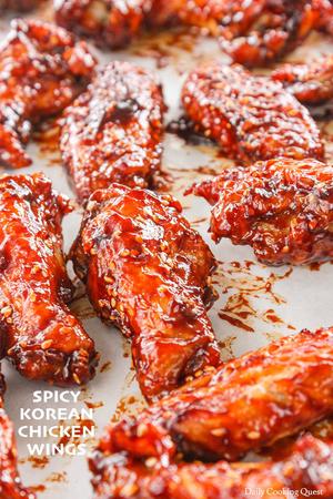 Spicy Korean Chicken Wings