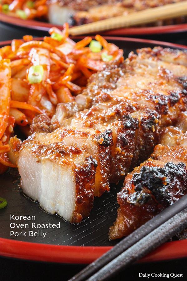 Korean Oven Roasted Pork Belly