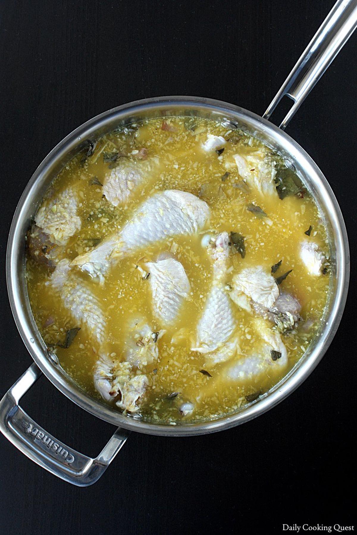 Drumsticks in Spice Broth.