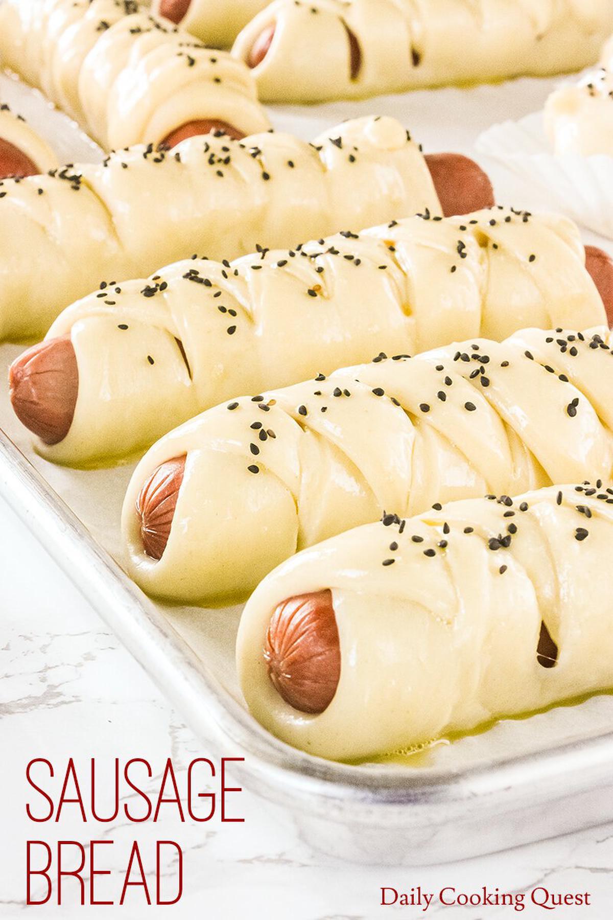 Twisty Korean Sausage Bread (Hotdog Bread)