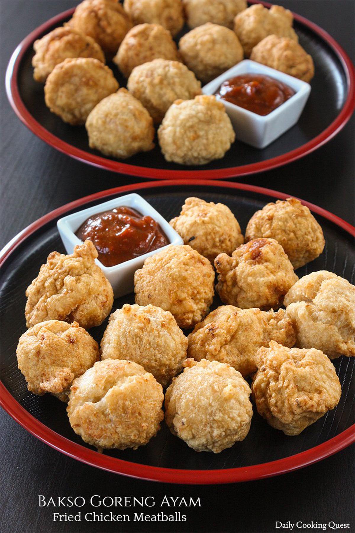Bakso Goreng Ayam - Fried Chicken Meatballs