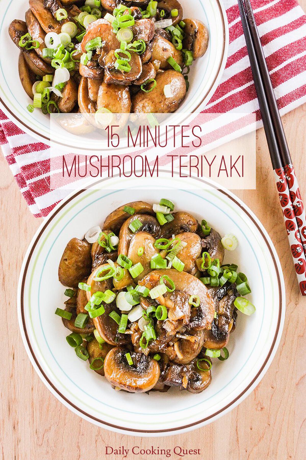 15 Minutes Mushroom Teriyaki