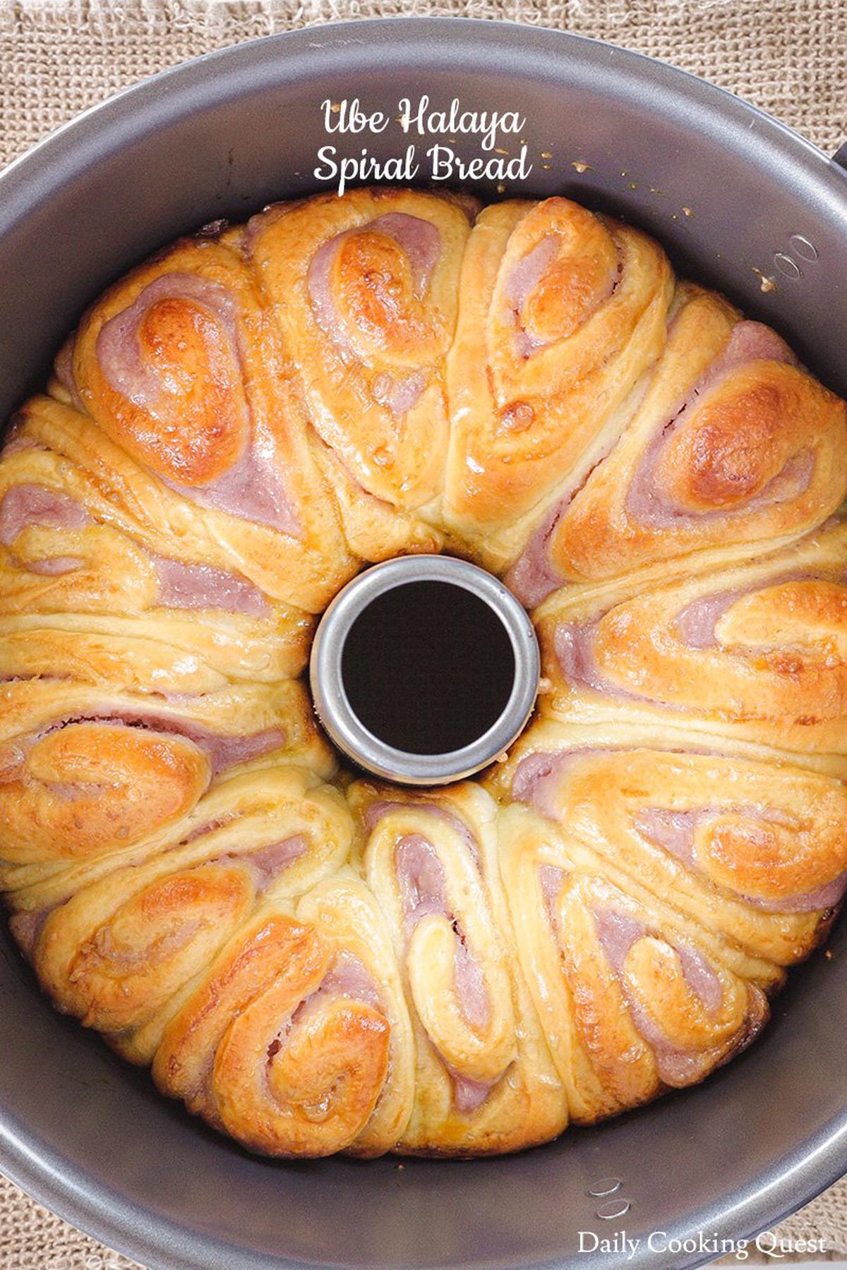 Ube Halaya Spiral Bread