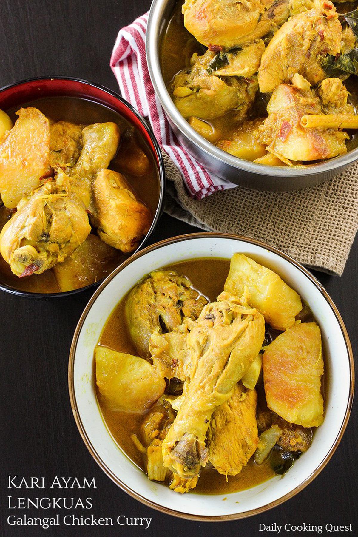 Kari Ayam Lengkuas - Galangal Chicken Curry