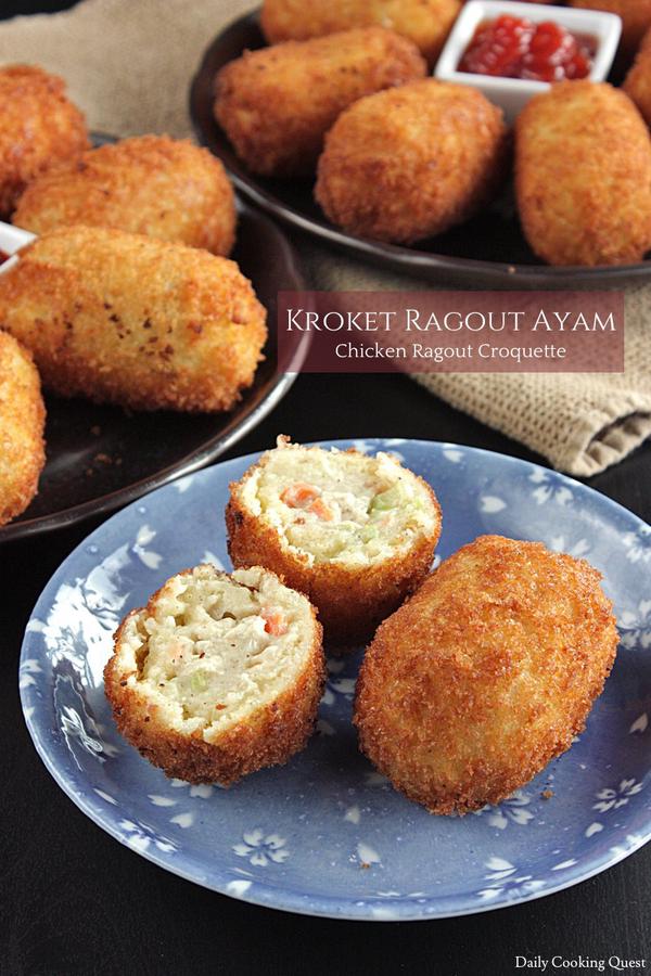 Kroket Ragout Ayam - Chicken Ragout Croquette