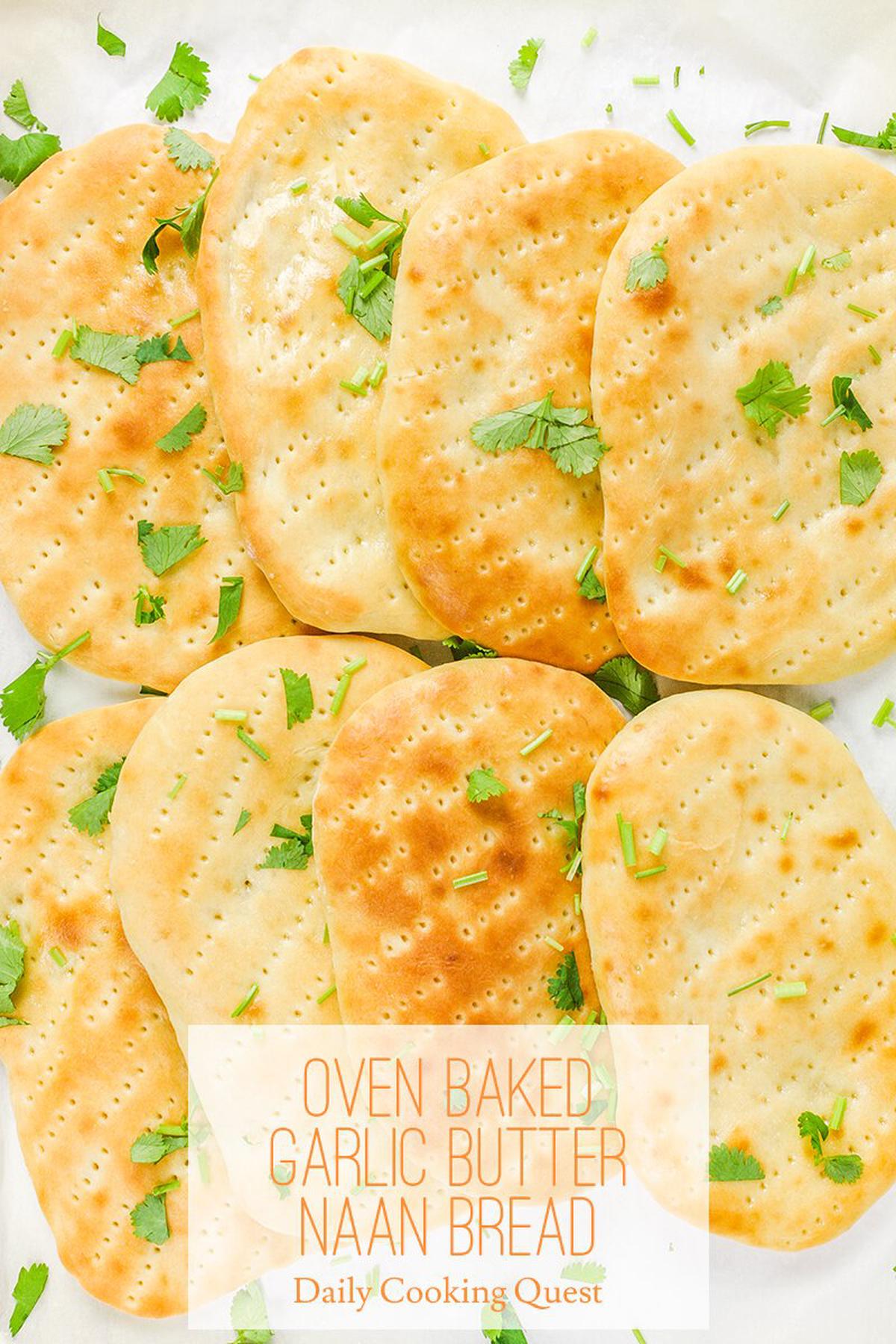 Oven Baked Garlic Butter Naan Bread