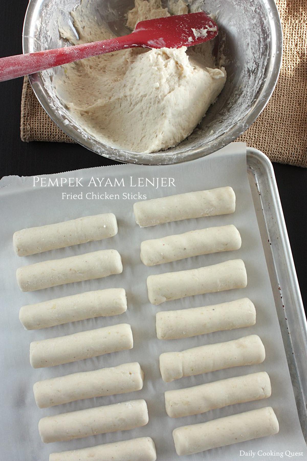 Pempek Ayam Lenjer - Fried Chicken Sticks