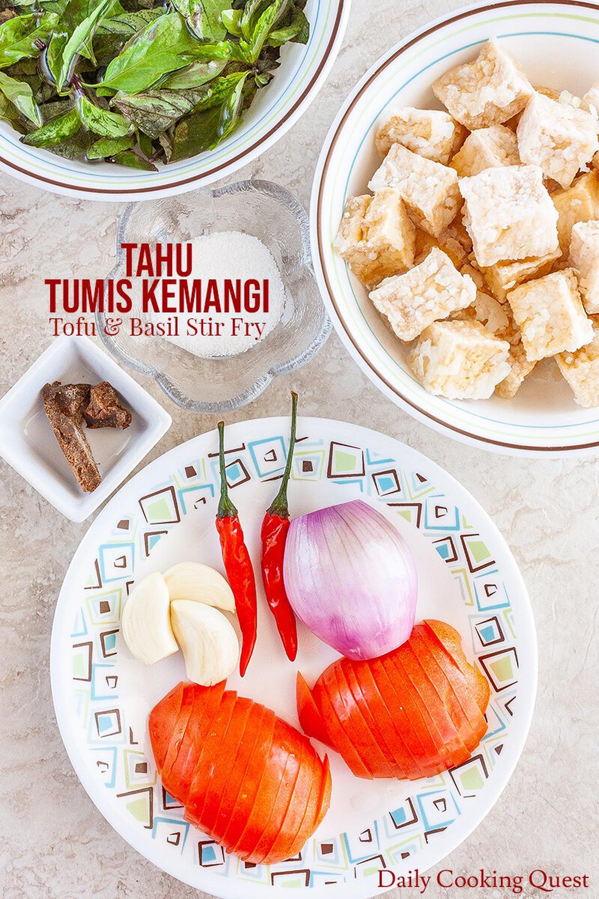 Tahu Tumis Kemangi - Tofu & Basil Stir Fry