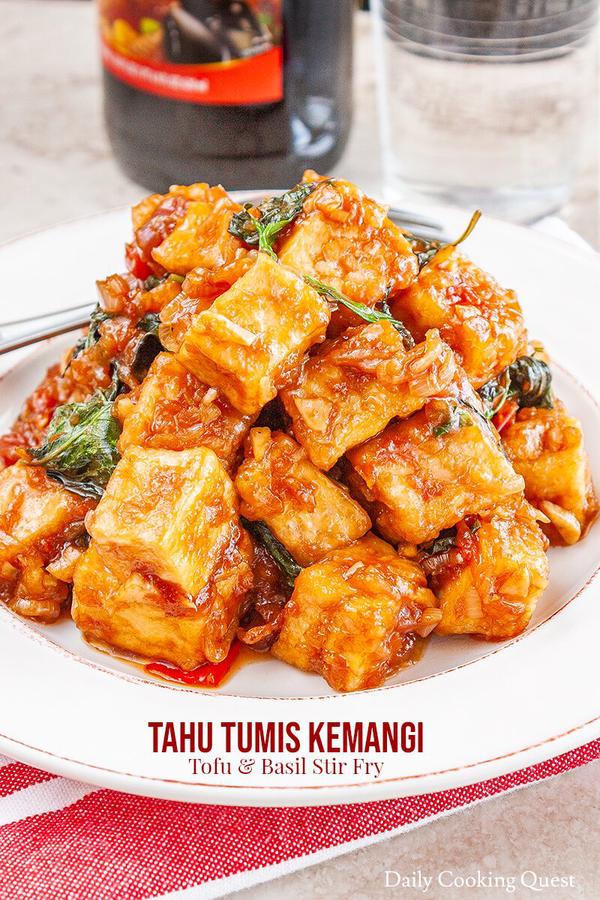 Tahu Tumis Kemangi - Tofu & Basil Stir Fry