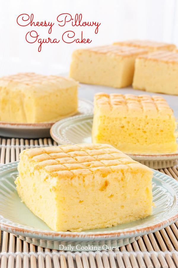 Cheesy Pillowy Ogura Cake