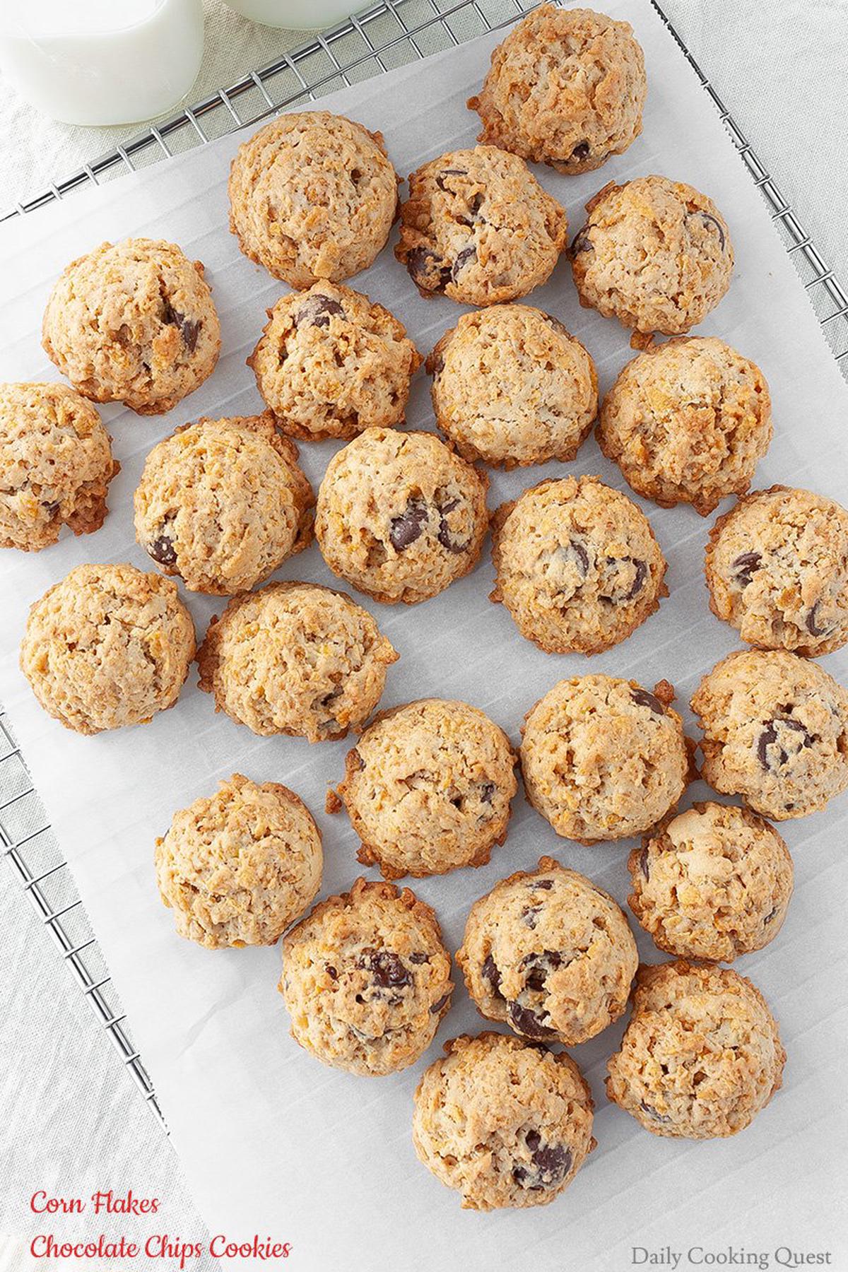 Corn Flakes Chocolate Chips Cookies
