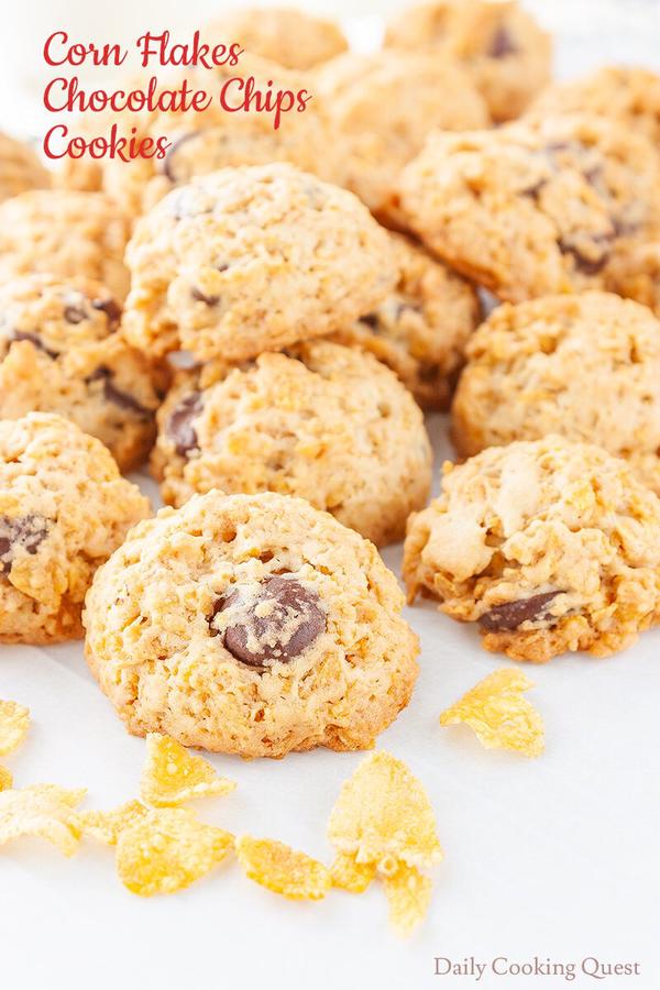 Corn Flakes Chocolate Chips Cookies