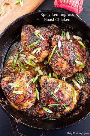 Spicy Lemongrass Roast Chicken