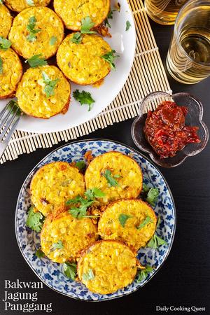 Bakwan Jagung Panggang - Baked Corn Fritters