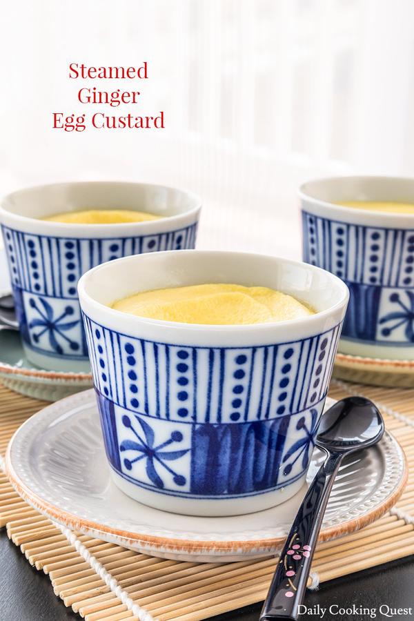 Steamed Ginger Egg Custard