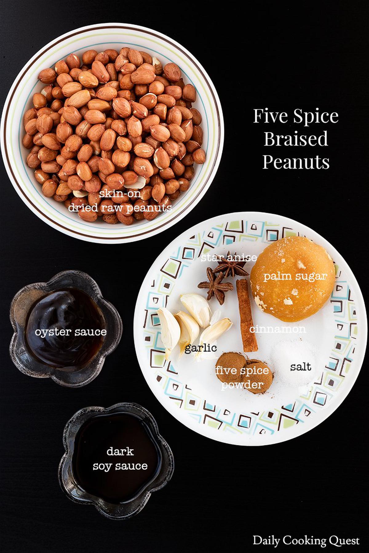 Five Spice Braised Peanuts