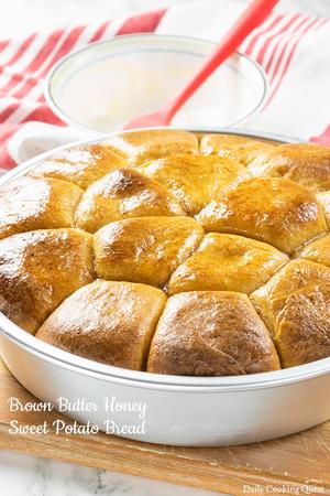Brown Butter Honey Sweet Potato Bread