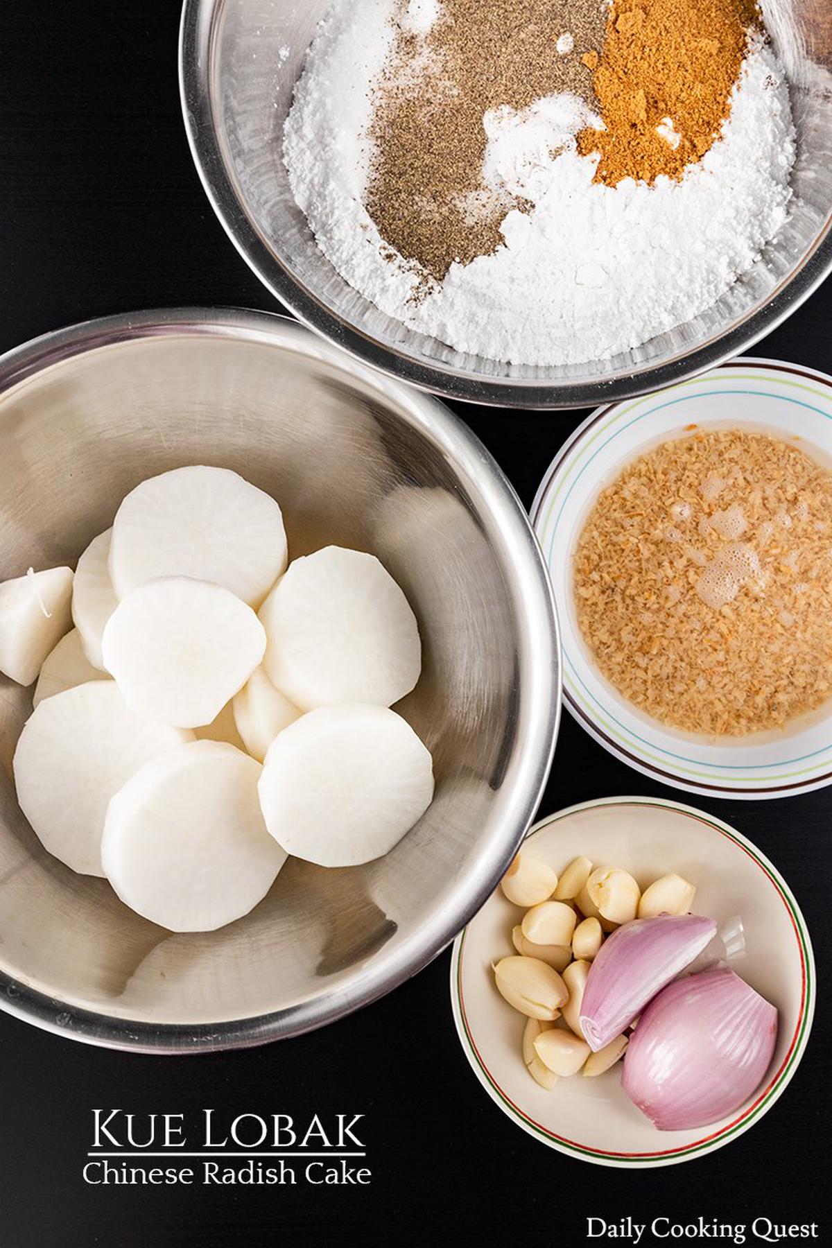 Kue Lobak - Chinese Radish Cake.