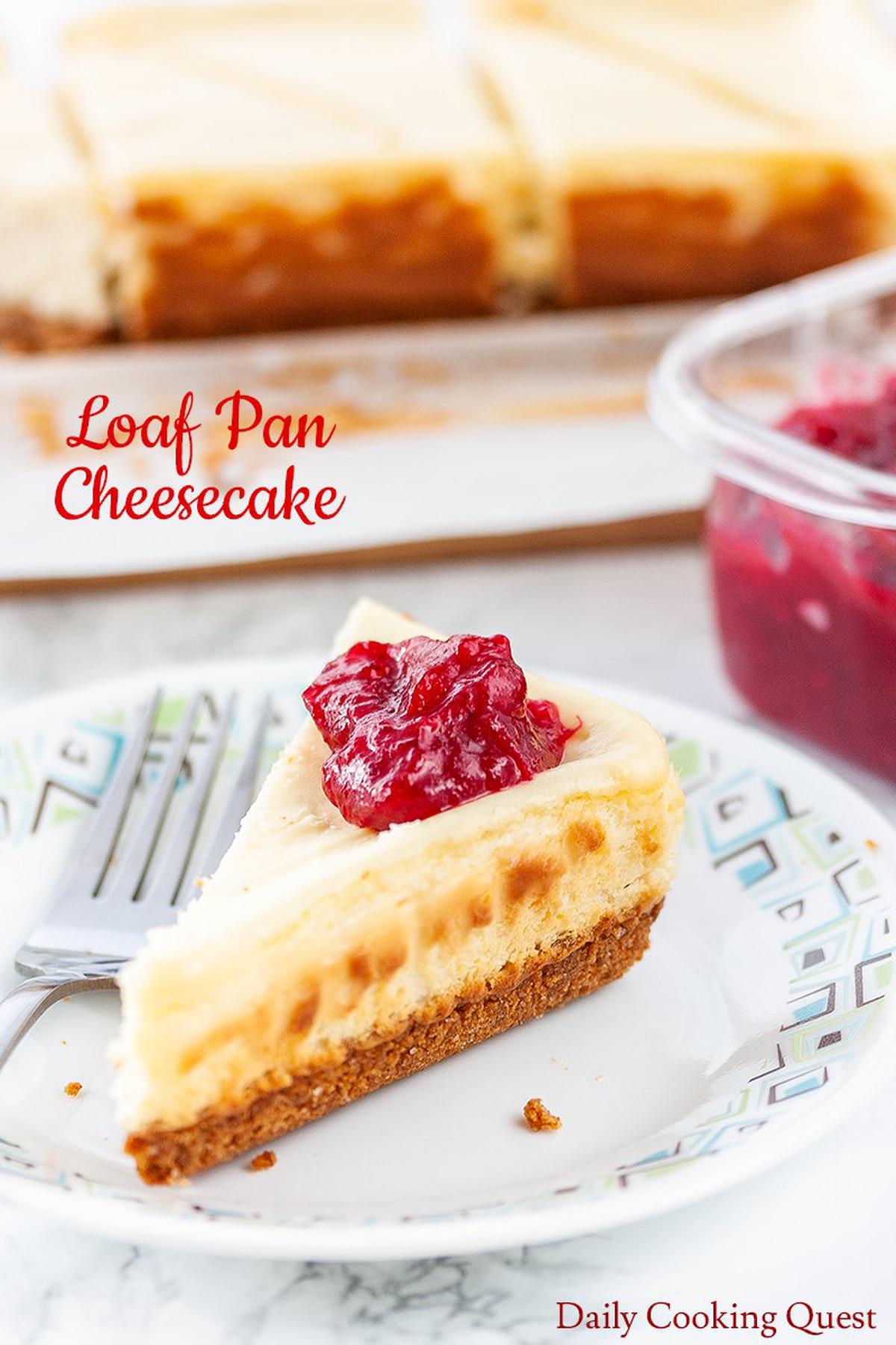 Loaf Pan New York-Style Cheesecake Recipe 