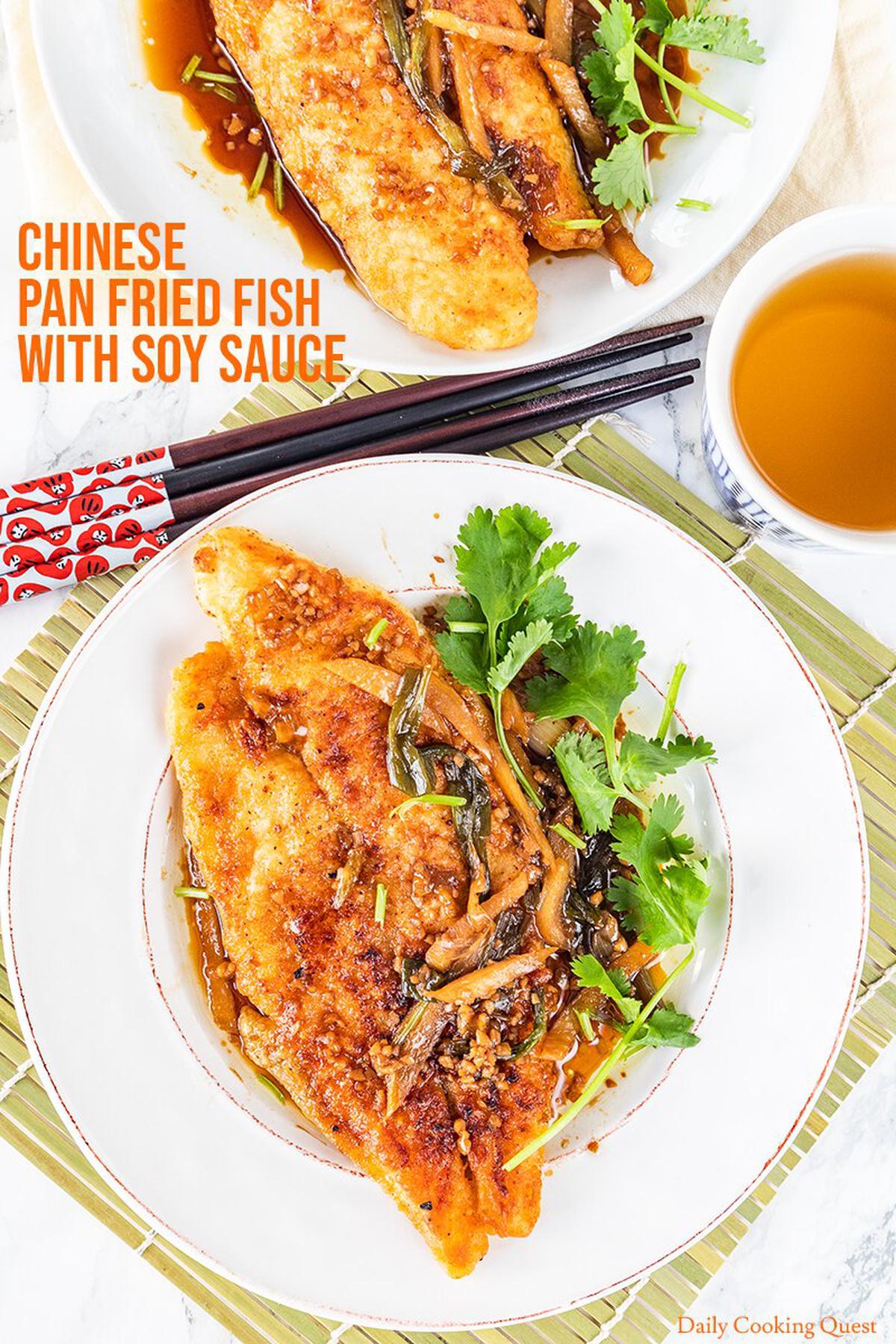 Chinese Pan Fried Fish with Soy Sauce
