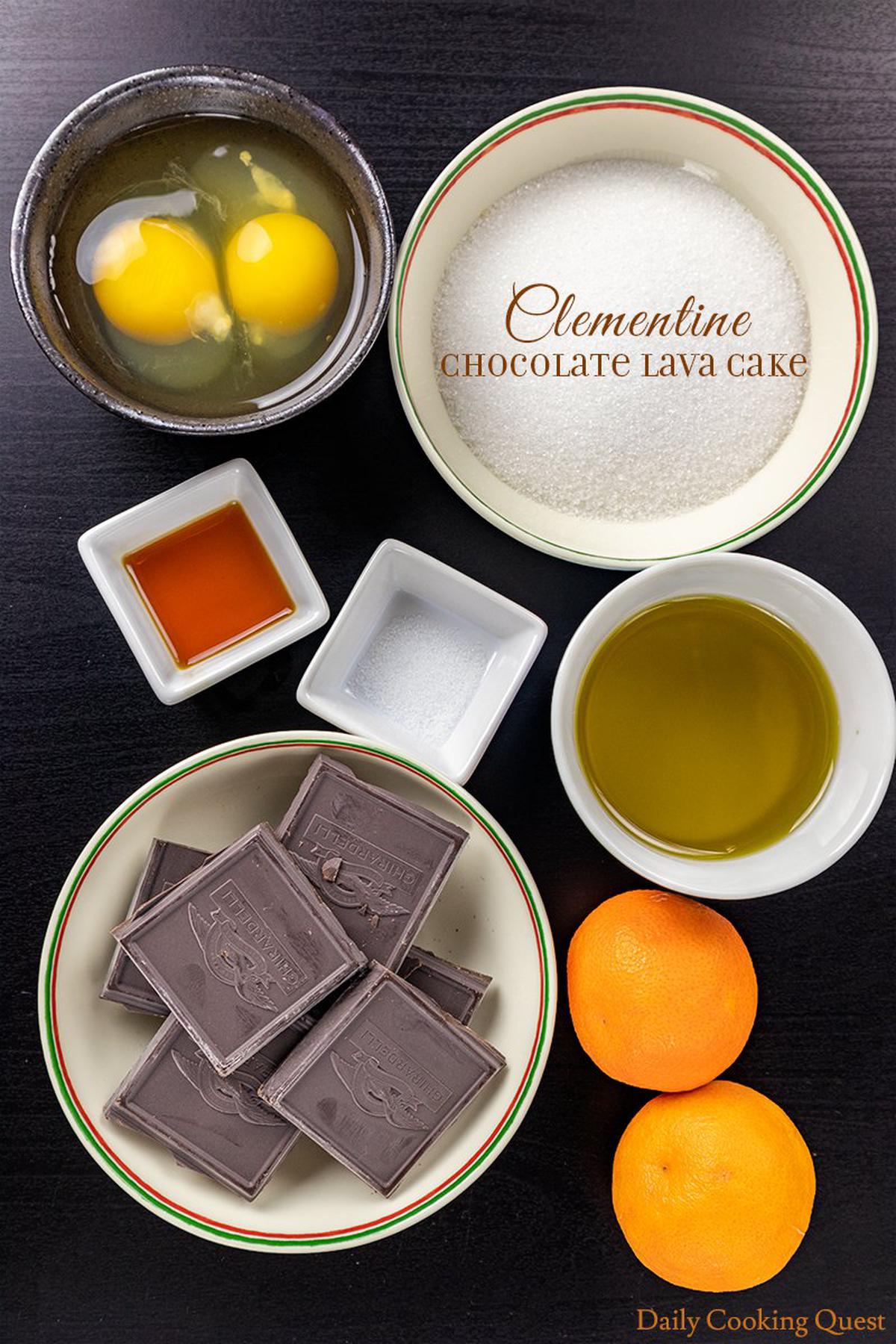 Clementine Chocolate Lava Cake