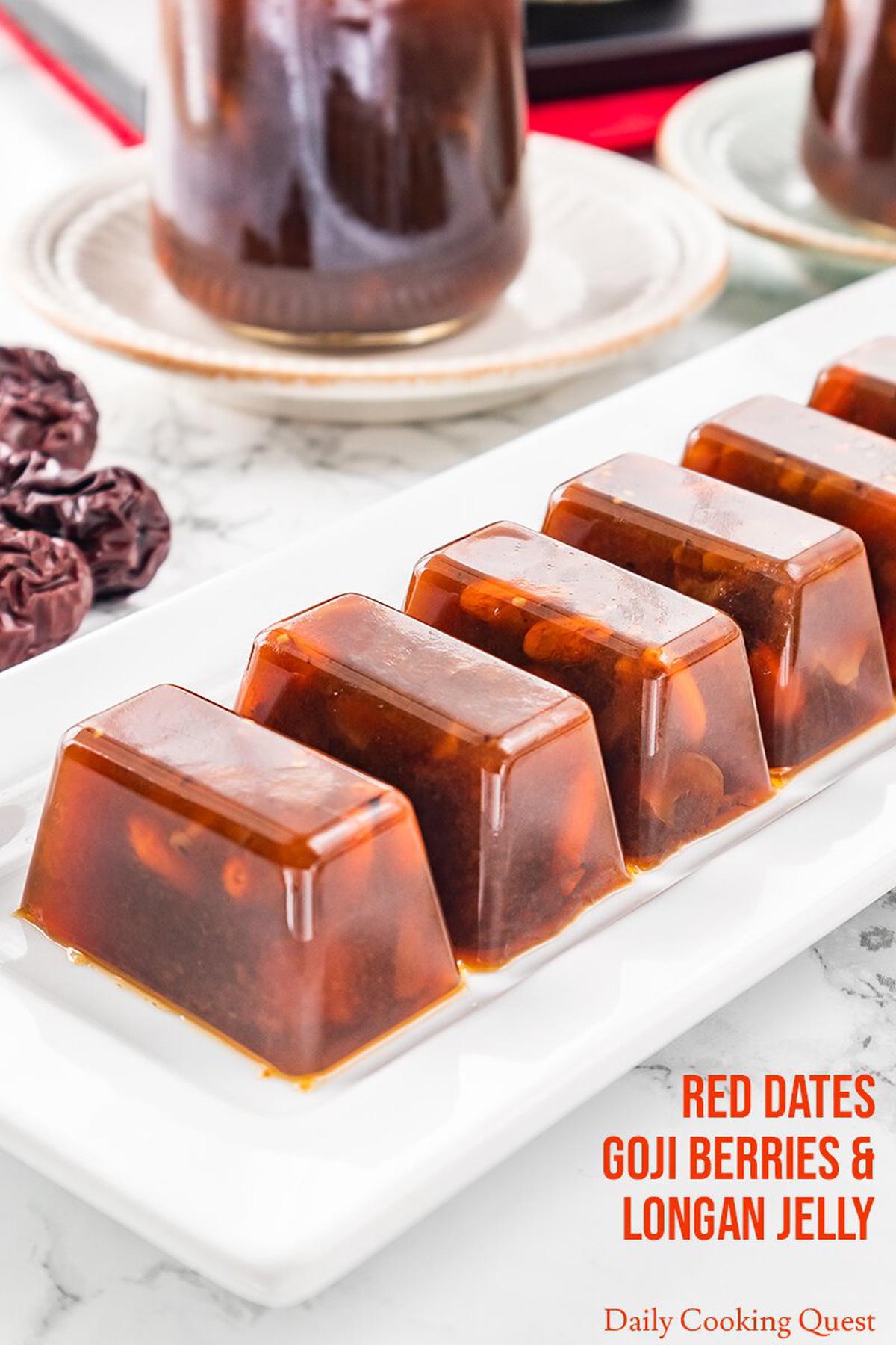 Red Dates, Goji Berries, and Longan Jelly | Daily Cooking Quest