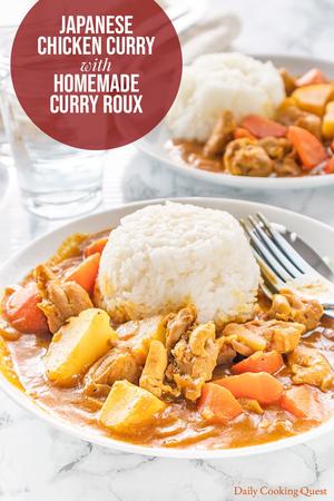 Japanese Chicken Curry with Homemade Curry Roux