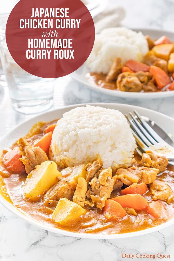 Japanese Chicken Curry with Homemade Curry Roux