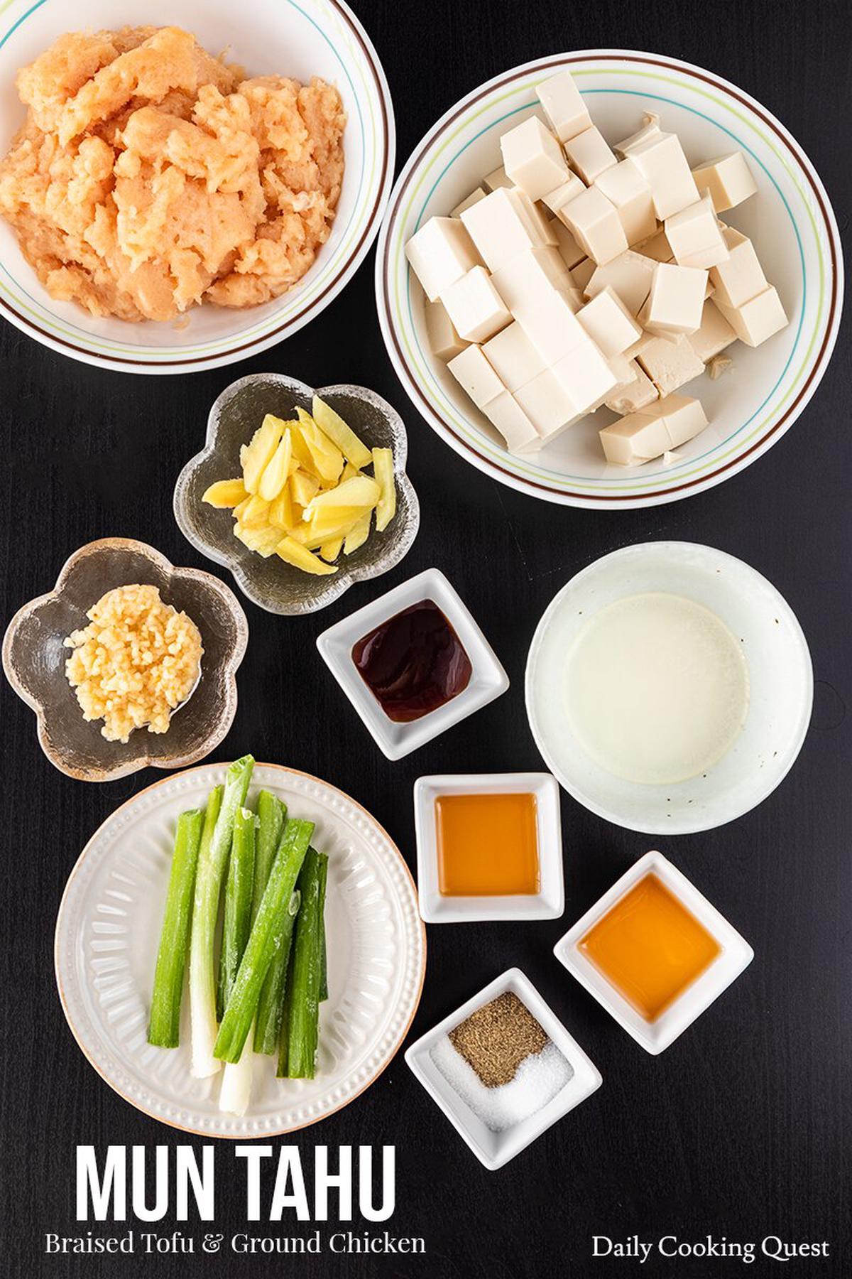 Mun Tahu - Braised Tofu and Ground Chicken