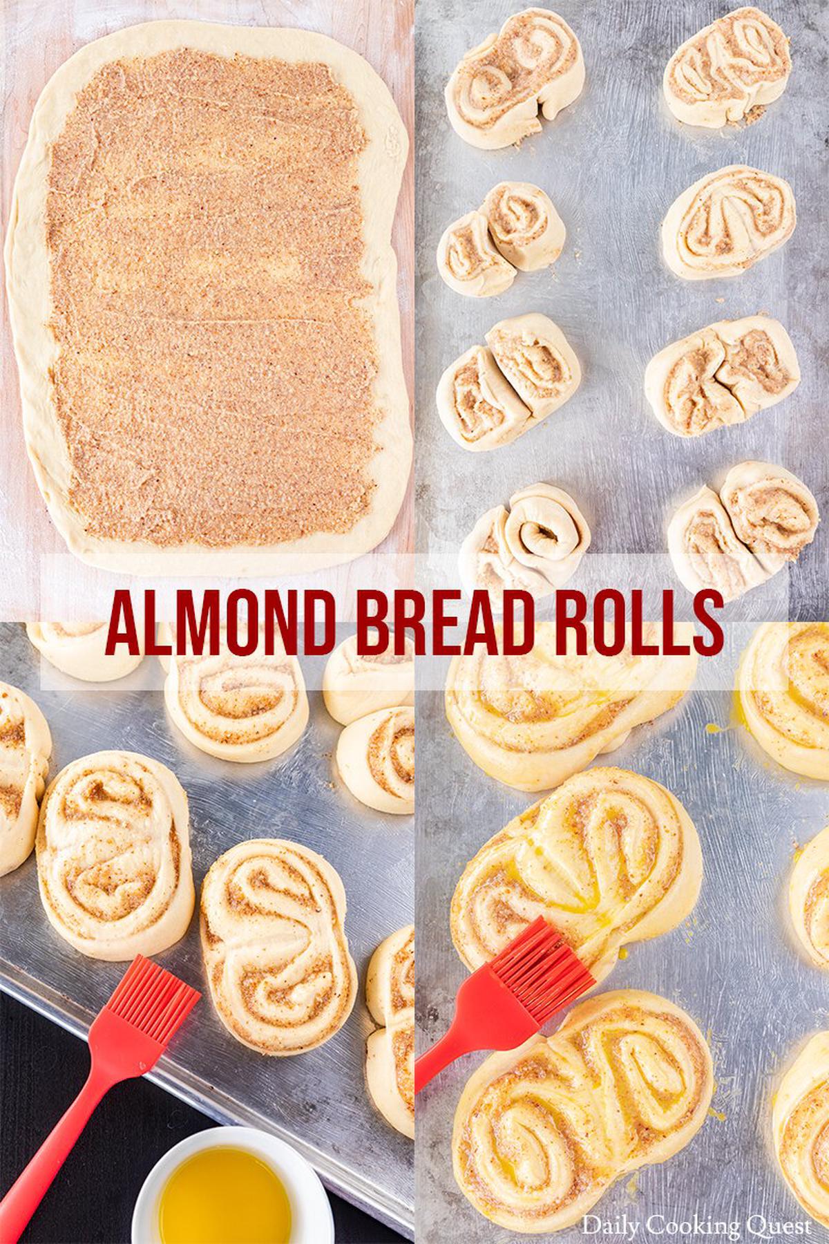 Step-By-Step Guide to Shape Almond Bread Rolls