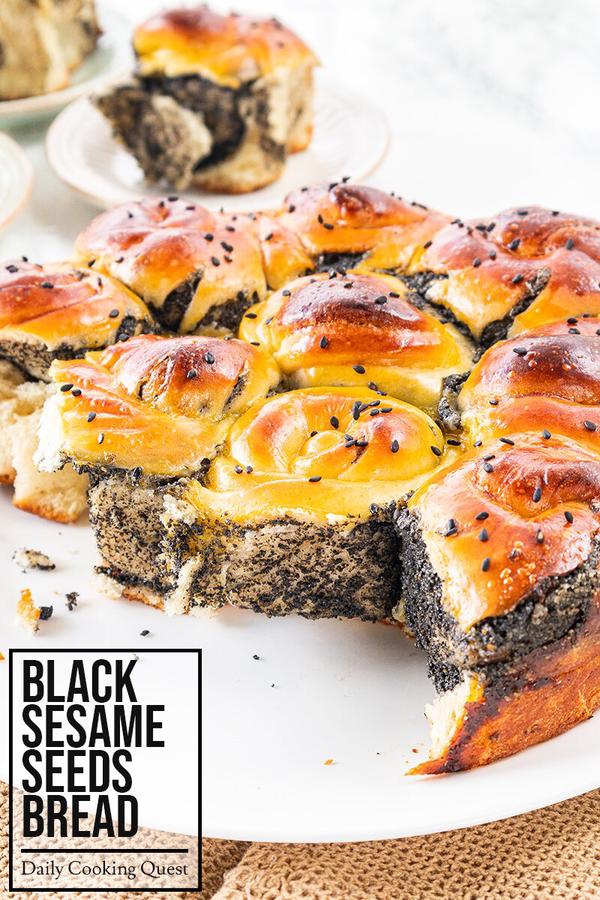 Black Sesame Seeds Bread