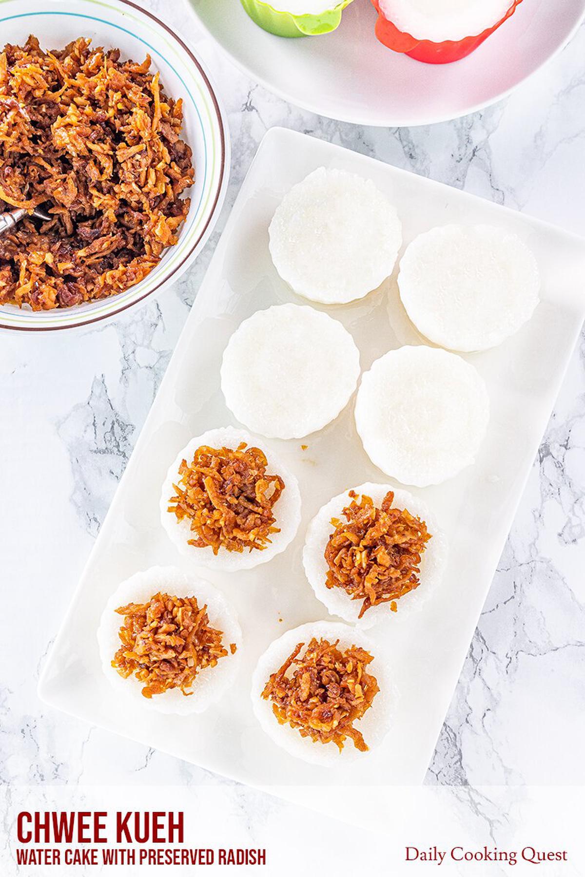 Chwee Kueh Water Cake With Preserved Radish Daily Cooking Quest