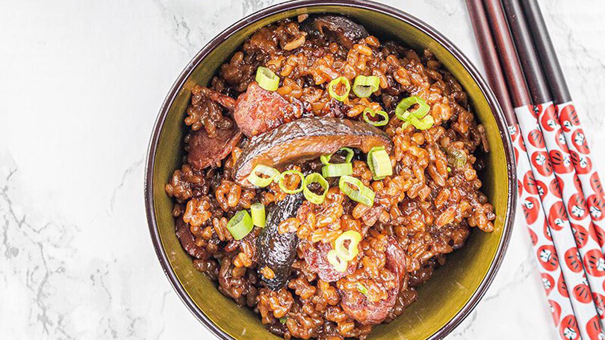 Chinese savory sticky rice recipe using Cuckoo rice cooker 🍚, Rice Recipe