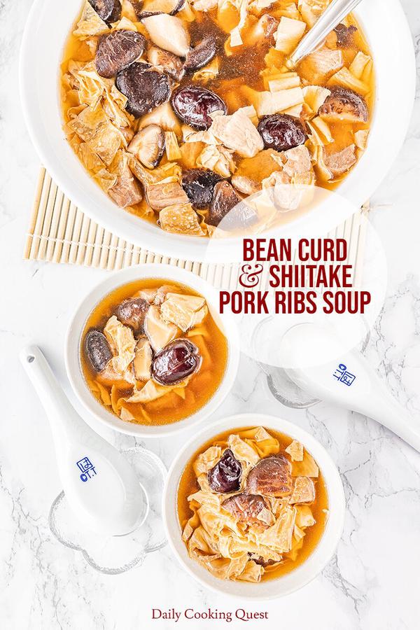 Bean Curd and Shiitake Pork Ribs Soup