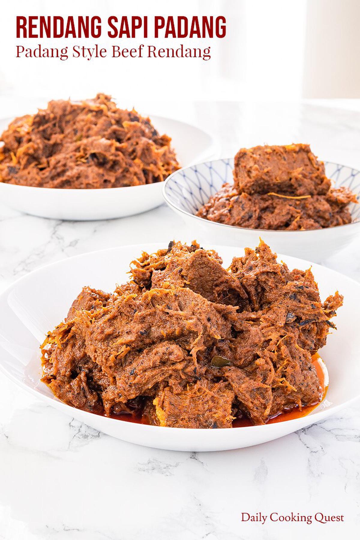 Rendang Sapi Padang - Padang Style Beef Rendang