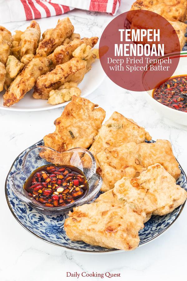 Tempeh Mendoan - Deep Fried Tempeh with Spiced Batter