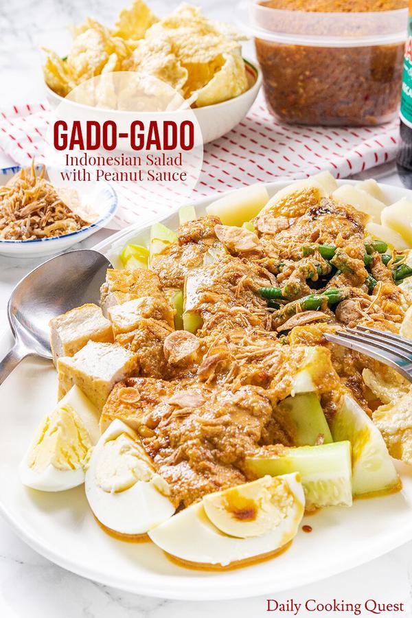 Gado-Gado - Indonesian Salad with Peanut Sauce