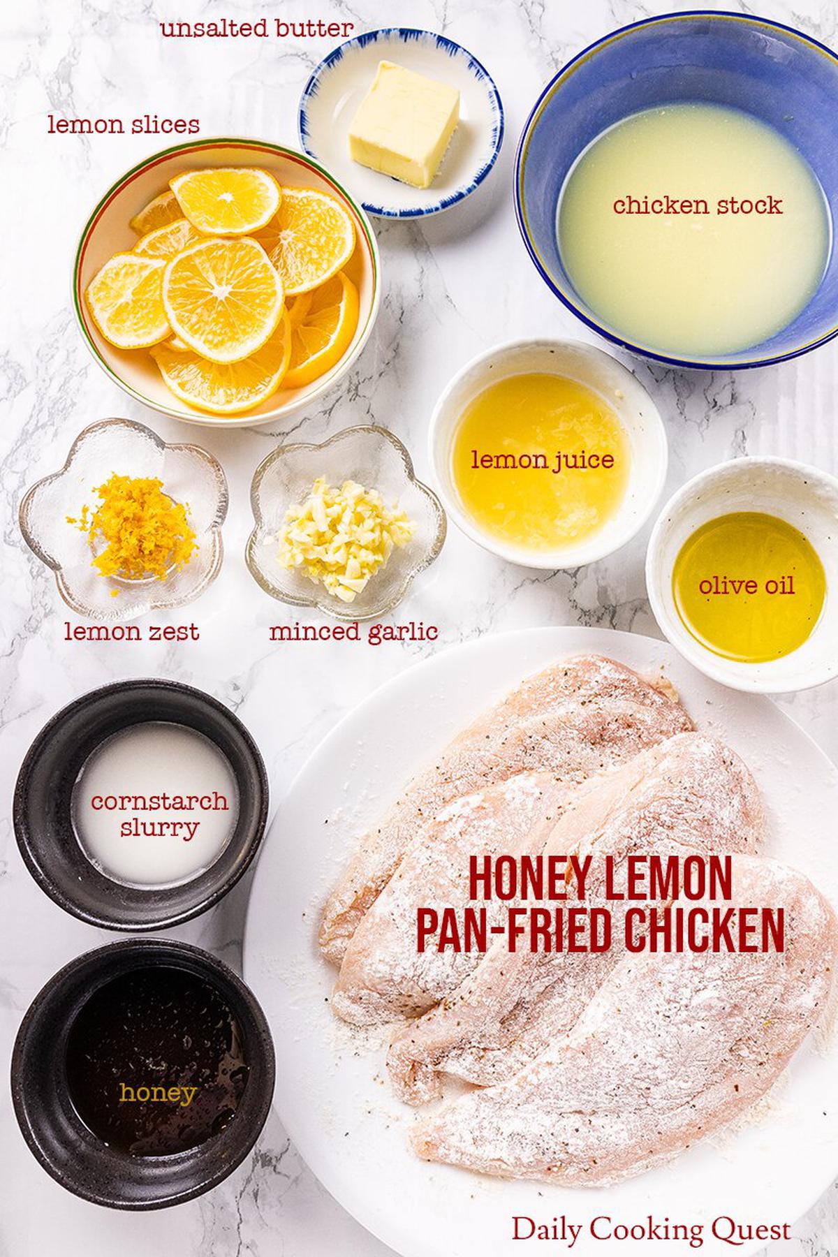 Honey Lemon Pan Fried Chicken