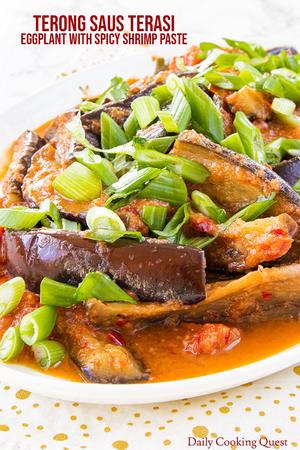 Terong Saus Terasi - Eggplant with Spicy Shrimp Paste