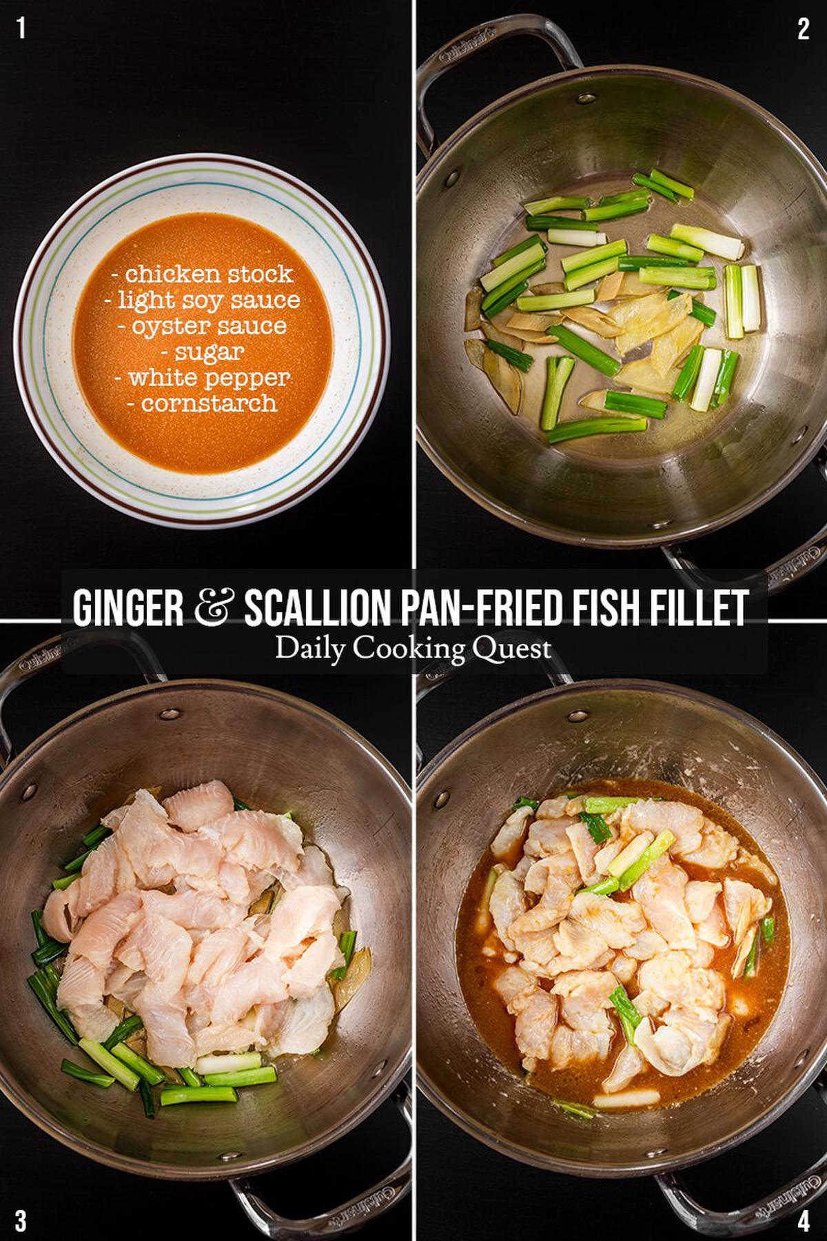 Ginger and Scallion Pan-Fried Fish Fillet | Daily Cooking Quest