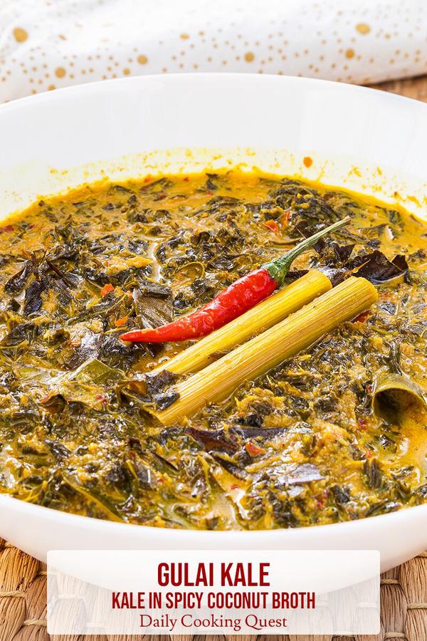 Gulai Kale - Kale in Spicy Coconut Broth